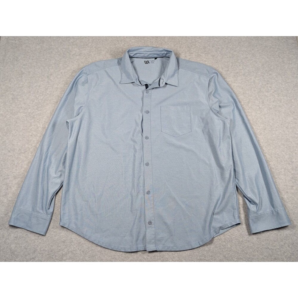 VRST Men‎ Shirt XL Long Sleeve Button Up Collared Stretch Casual